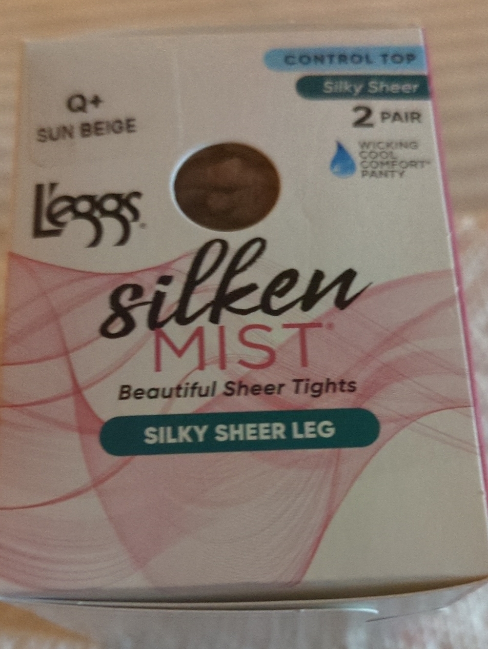 Hanes Silken Mist Sheer Tights - Sun Beige (2 Pair). Queen